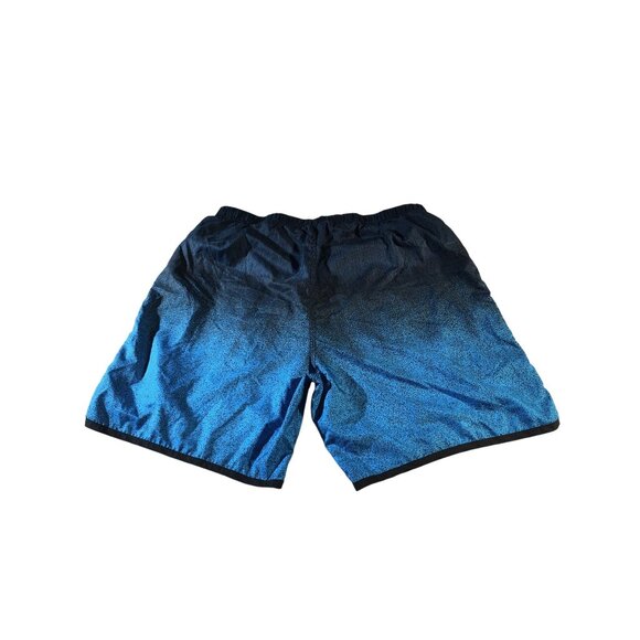 Speedo Men's Ombre' Blue Zip Pocket #7730042 Swim Trunks - Picture 2 of 8